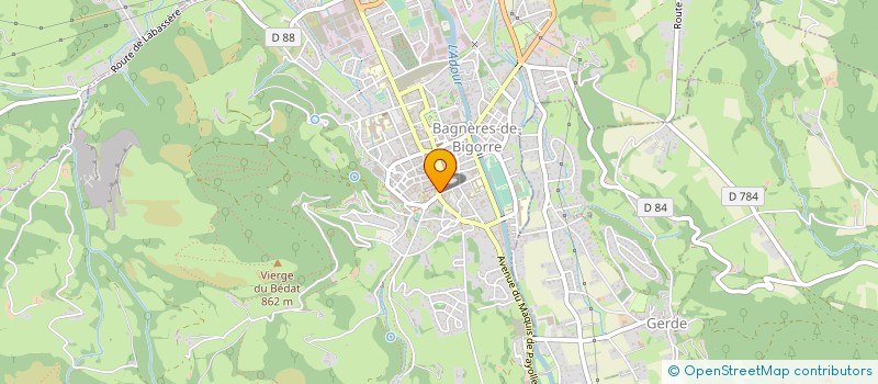 localisation de l'entreprise MONSIEUR ALAIN GALLES  BAGNERES-DE-BIGORRE