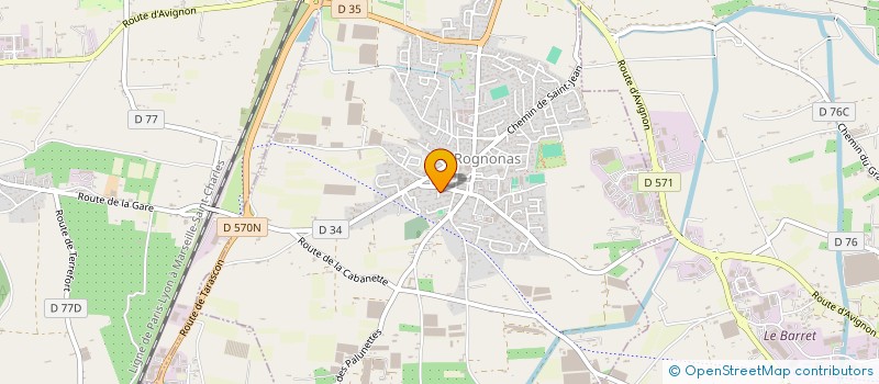 localisation de l'entreprise MONSIEUR ALAIN GALLI  CHATEAURENARD