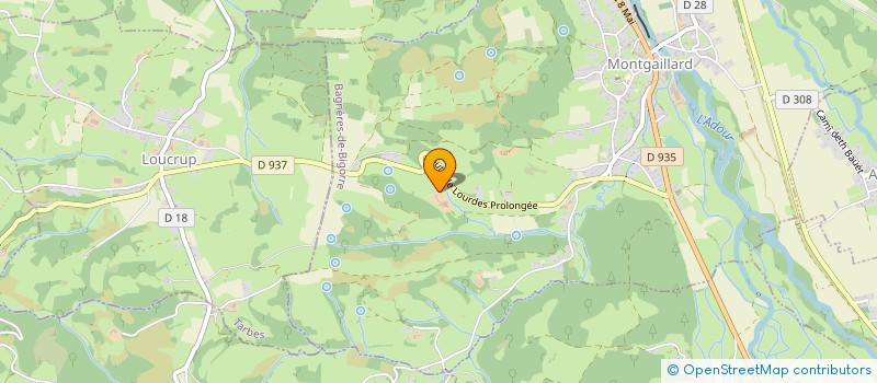 localisation de l'entreprise MONSIEUR ALAIN GALOUYE  MONTGAILLARD