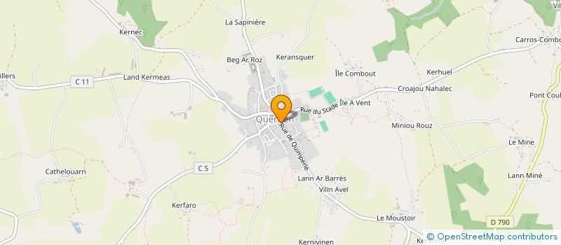 localisation de l'entreprise MONSIEUR ALAIN GAMEIRO  QUERRIEN