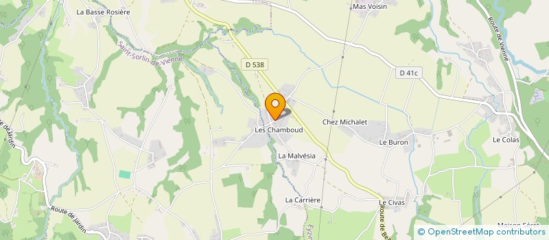 localisation de l'entreprise MONSIEUR ALAIN GAMET  EYZIN-PINET