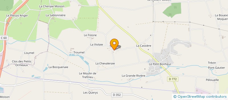 localisation de l'entreprise MONSIEUR ALAIN GANDEBOEUF  GUIPRY-MESSAC