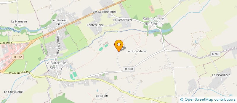 localisation de l'entreprise MONSIEUR ALAIN GANDON à LA BARRE-DE-SEMILLY