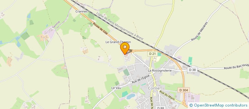 localisation de l'entreprise MONSIEUR ALAIN GANGNEUX à BERNAY-NEUVY-EN-CHAMPAGNE