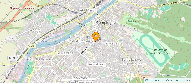 localisation de l'entreprise MONSIEUR ALAIN GARCIA  COMPIEGNE