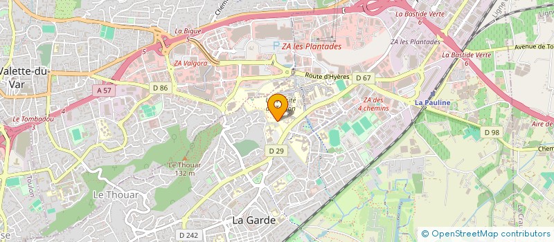 localisation de l'entreprise MONSIEUR ALAIN GARCIA à LA GARDE