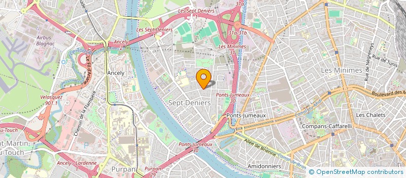 localisation de l'entreprise MONSIEUR ALAIN GARCIA  TOULOUSE