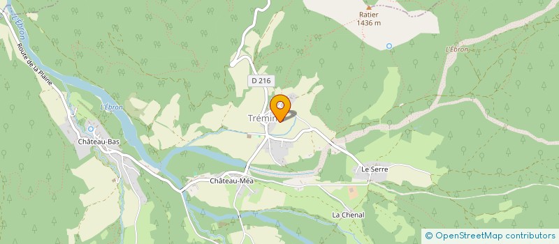 localisation de l'entreprise MONSIEUR ALAIN GARDINETTI  TREMINIS