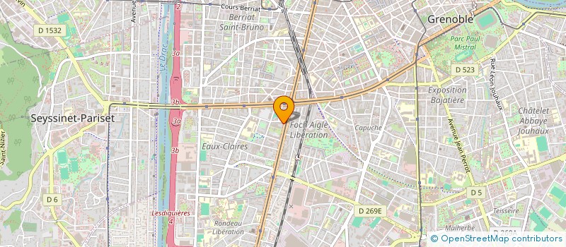 localisation de l'entreprise MONSIEUR ALAIN GARGUILO  GRENOBLE