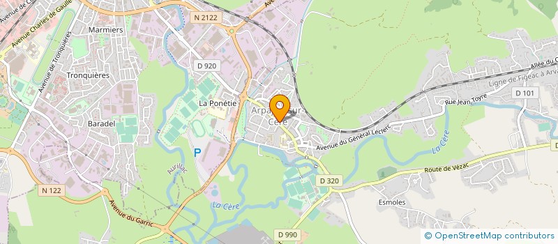 localisation de l'entreprise MONSIEUR ALAIN GARNAULT à ARPAJON-SUR-CERE