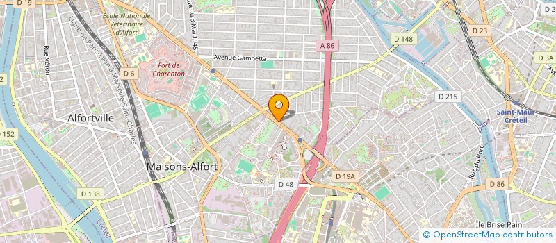 localisation de l'entreprise MONSIEUR ALAIN GARRET  MAISONS-ALFORT