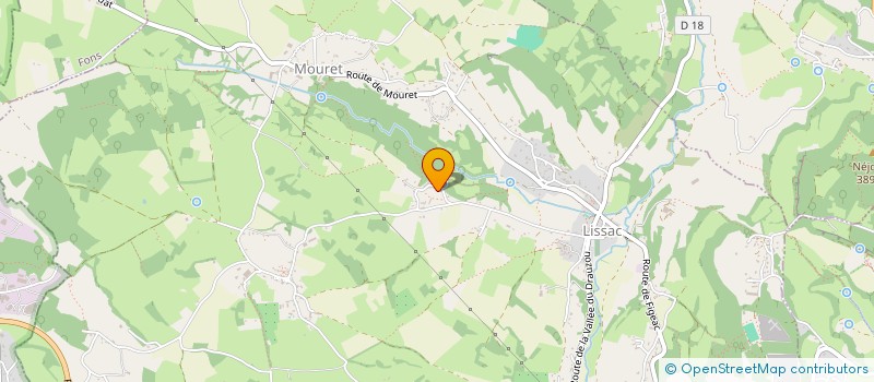 localisation de l'entreprise MONSIEUR ALAIN GARRIGUES  LISSAC-ET-MOURET