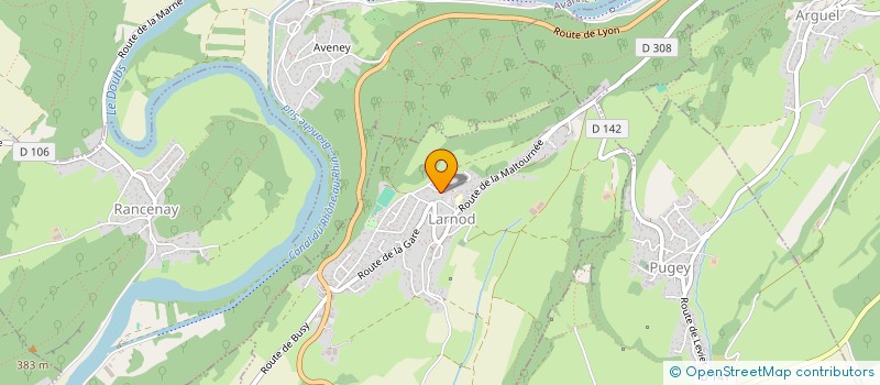 localisation de l'entreprise MONSIEUR ALAIN GARRIGUES  LARNOD