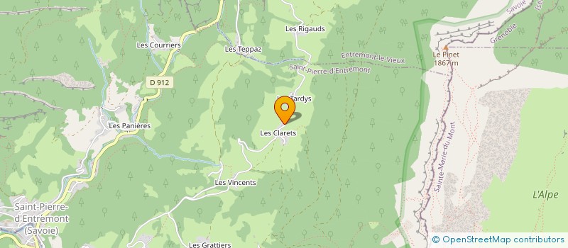 localisation de l'entreprise MONSIEUR ALAIN GASCON  SAINT-PIERRE-D'ENTREMONT