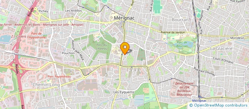 localisation de l'entreprise MONSIEUR ALAIN GASPARD à MERIGNAC