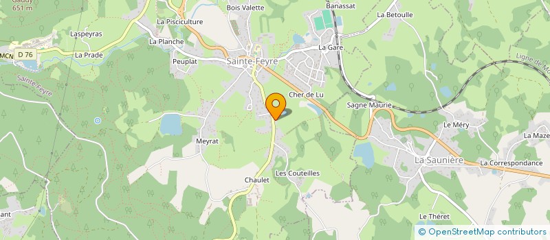 localisation de l'entreprise MONSIEUR ALAIN GASPARD à SAINTE-FEYRE