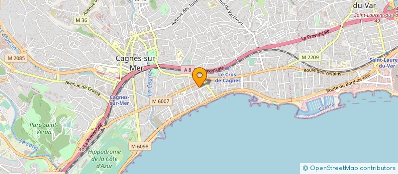 localisation de l'entreprise MONSIEUR ALAIN GASPERINI à CAGNES-SUR-MER