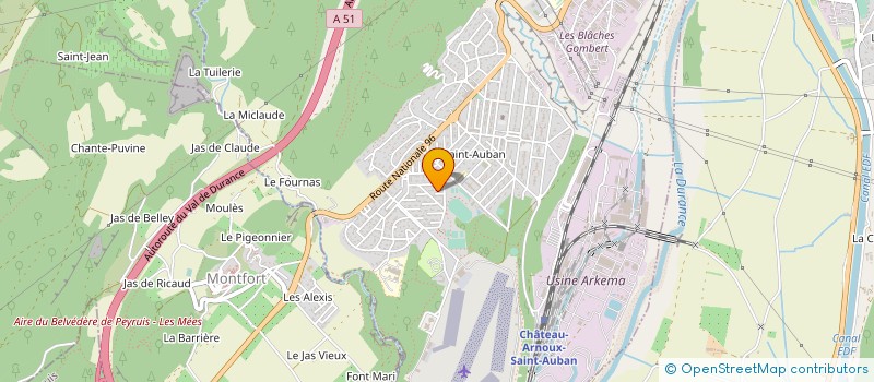 localisation de l'entreprise MONSIEUR ALAIN GASTAUD à CHATEAU-ARNOUX-SAINT-AUBAN