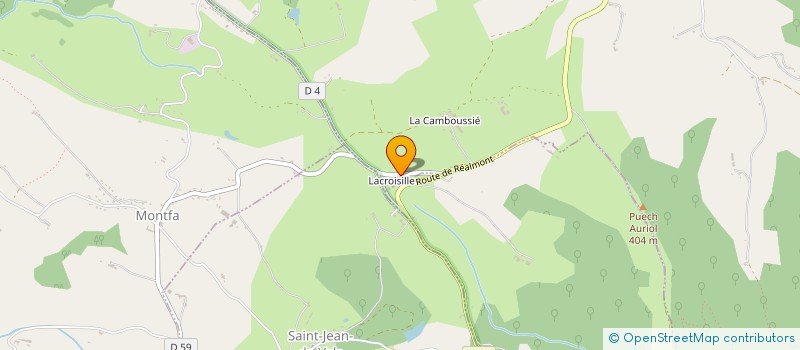 localisation de l'entreprise MONSIEUR ALAIN GAU  MONTREDON-LABESSONNIE