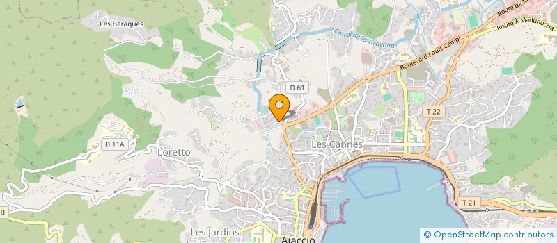 localisation de l'entreprise MONSIEUR ALAIN GAUDENS  AJACCIO