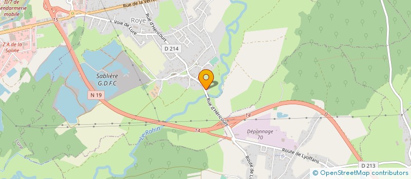 localisation de l'entreprise MONSIEUR ALAIN GAUDEY  MELISEY