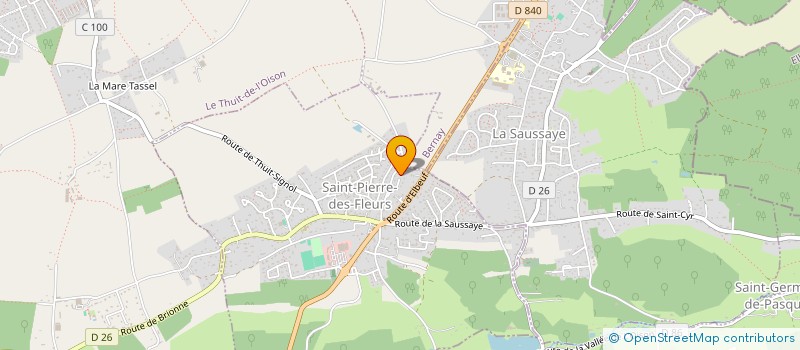 localisation de l'entreprise MONSIEUR ALAIN GAULIER  SAINT-PIERRE-DES-FLEURS