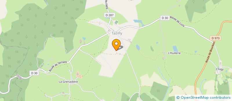 localisation de l'entreprise MONSIEUR ALAIN GAUTHIER à TAZILLY
