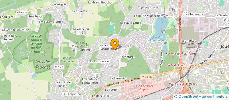 localisation de l'entreprise MONSIEUR ALAIN GAUTHIER  BALLAN MIRE