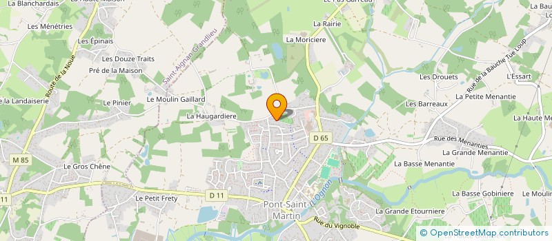 localisation de l'entreprise MONSIEUR ALAIN GAUTIER  PONT-SAINT-MARTIN