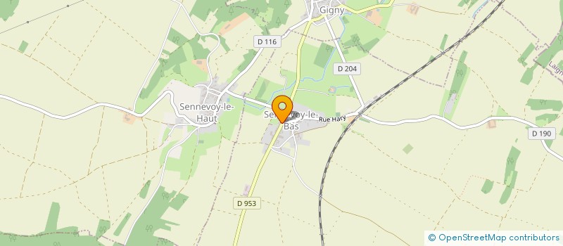 localisation de l'entreprise MONSIEUR ALAIN GAUVRIT à SENNEVOY-LE-BAS