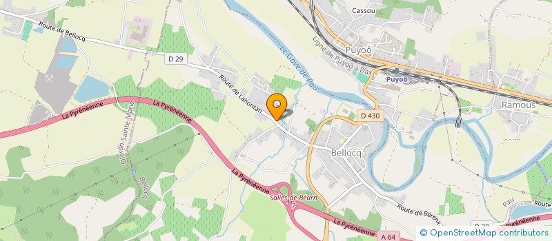 localisation de l'entreprise MONSIEUR ALAIN GAVALET à SALIES-DE-BEARN