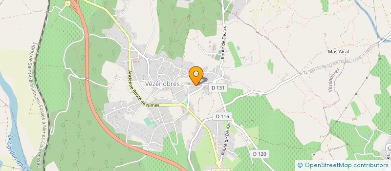 localisation de l'entreprise MONSIEUR ALAIN GAZAGNE à VEZENOBRES