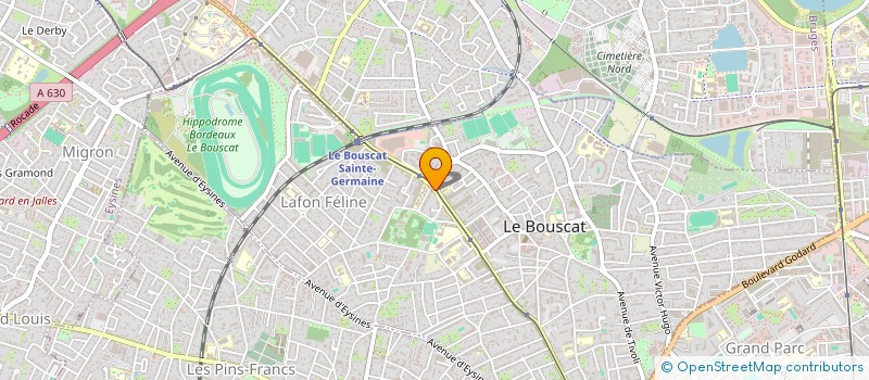 localisation de l'entreprise MONSIEUR ALAIN GELLEZ à LE BOUSCAT