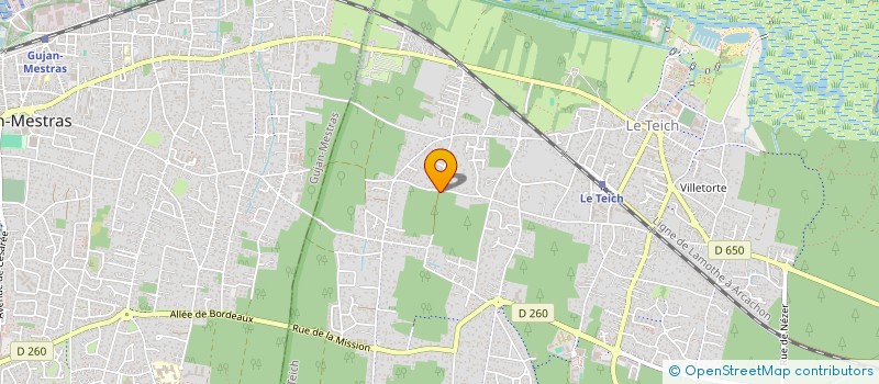 localisation de l'entreprise MONSIEUR ALAIN GENDREAU  LE TEICH