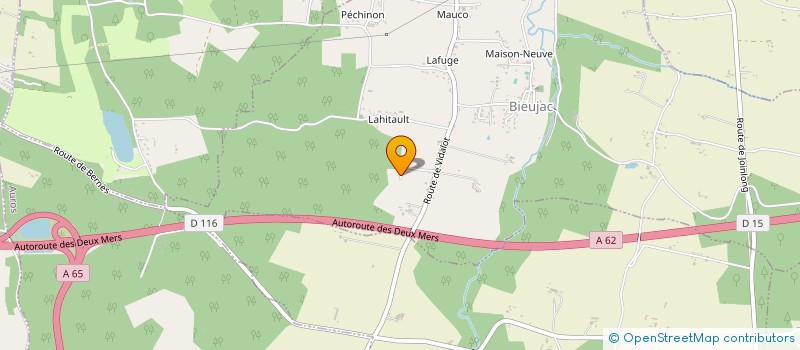 localisation de l'entreprise MONSIEUR ALAIN GENESTE  CASTETS ET CASTILLON