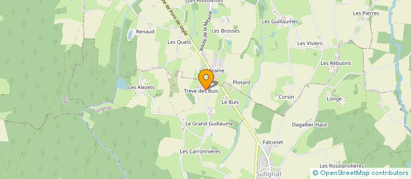 localisation de l'entreprise MONSIEUR ALAIN GENESTOUX  SULIGNAT