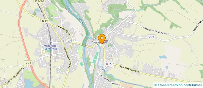 localisation de l'entreprise MONSIEUR ALAIN GENSAC à VENERQUE