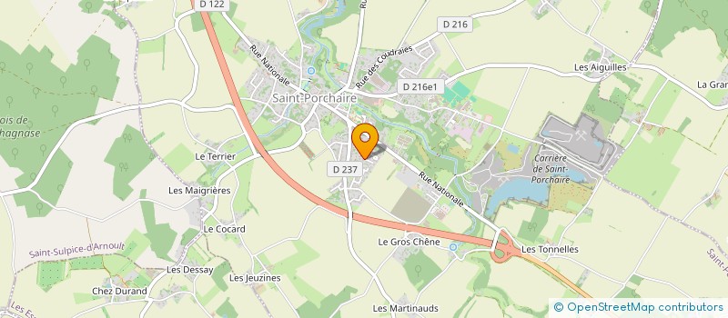 localisation de l'entreprise MONSIEUR ALAIN GENSSE  SAINT-PORCHAIRE