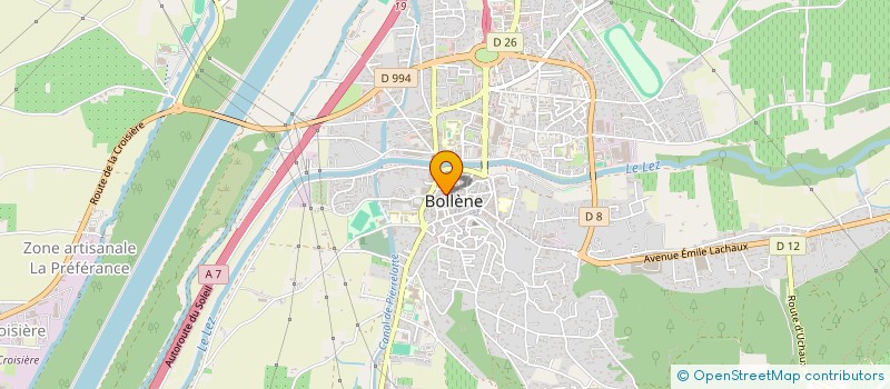 localisation de l'entreprise MONSIEUR ALAIN GENTER  BOLLENE