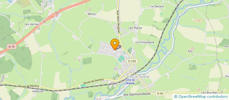 localisation de l'entreprise MONSIEUR ALAIN GENTIL  CIRY-LE-NOBLE