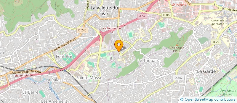 localisation de l'entreprise MONSIEUR ALAIN GENTON à LA VALETTE-DU-VAR