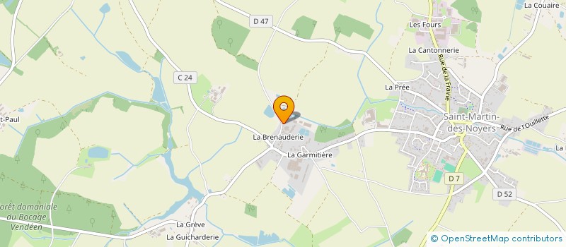 localisation de l'entreprise MONSIEUR ALAIN GENTREAU  SAINT-MARTIN-DES-NOYERS