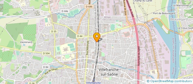 localisation de l'entreprise MONSIEUR ALAIN GENTY  VILLEFRANCHE-SUR-SAONE