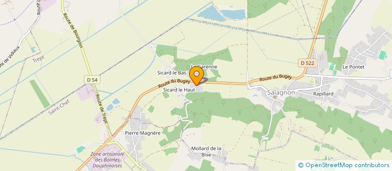 localisation de l'entreprise MONSIEUR ALAIN GEOFFROY  SALAGNON