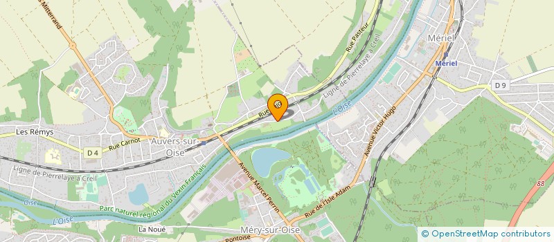 localisation de l'entreprise MONSIEUR ALAIN GERARD  AUVERS-SUR-OISE