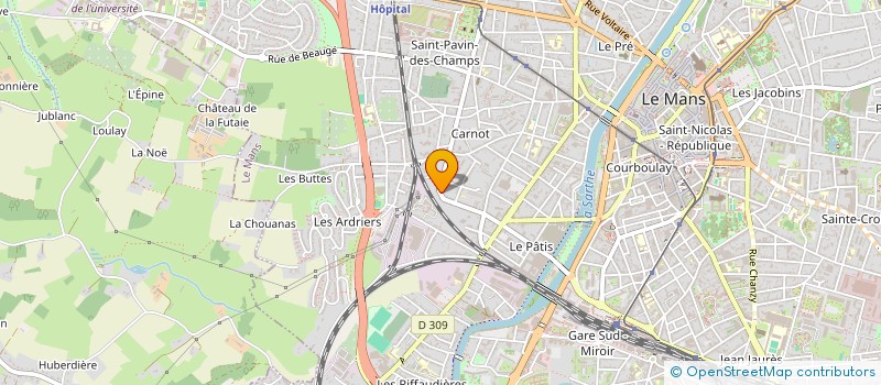 localisation de l'entreprise MONSIEUR ALAIN GERAULT  LE MANS