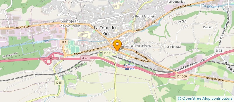 localisation de l'entreprise MONSIEUR ALAIN GERLERO  LA TOUR-DU-PIN