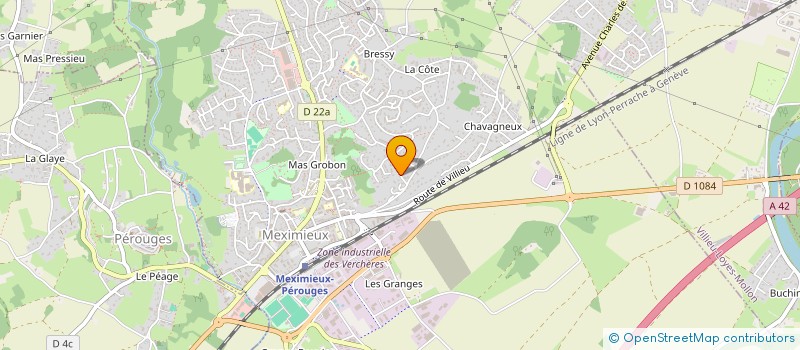 localisation de l'entreprise MONSIEUR ALAIN GERMAIN LUCIEN GOBARD à MEXIMIEUX