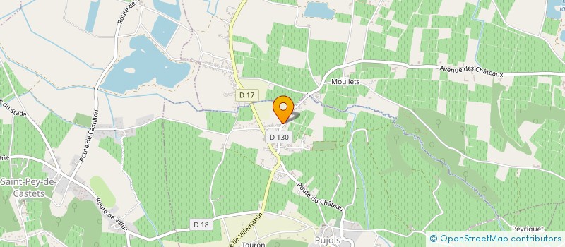 localisation de l'entreprise MONSIEUR ALAIN GERMON  PUJOLS