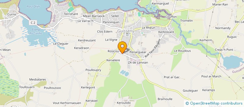 localisation de l'entreprise MONSIEUR ALAIN GERVEZ  GUISSENY